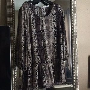 Snake skin dress